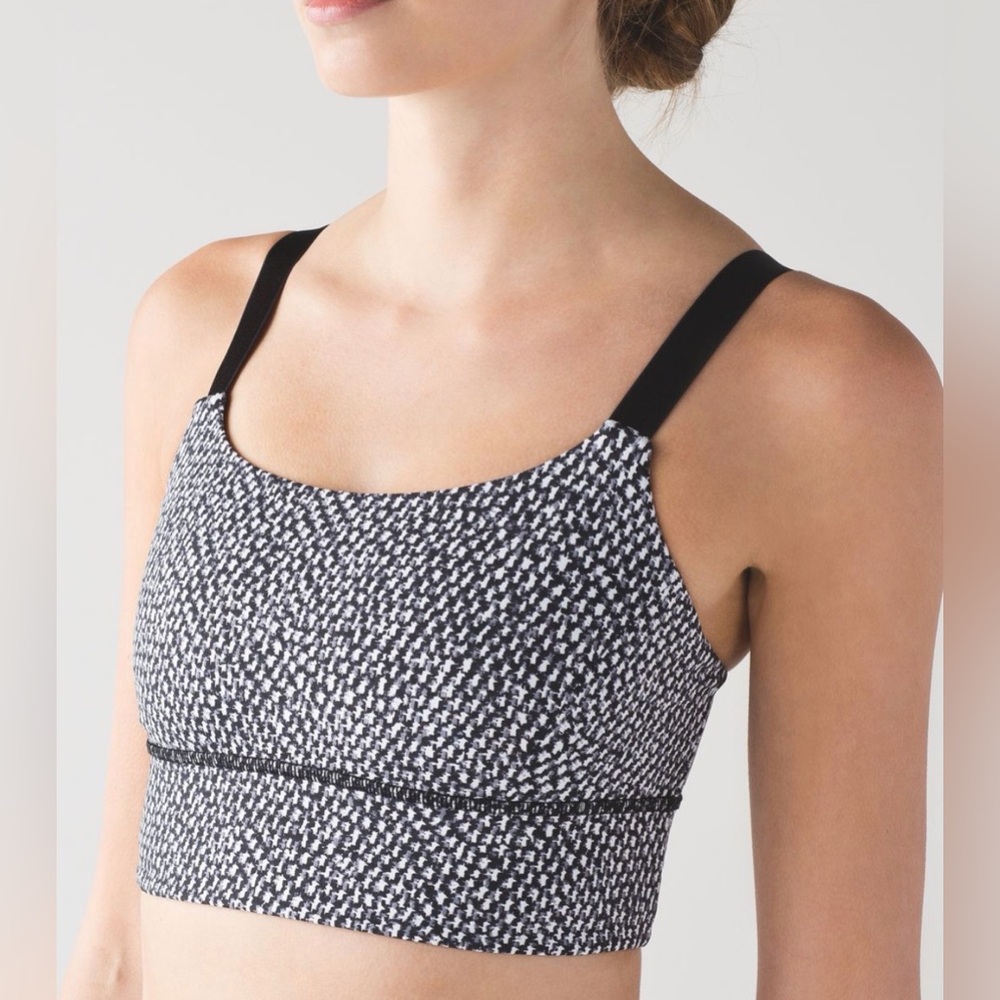 Lululemon Both Ways Bra Scatter Star Arctic Grey / Black Size 4 C26-025